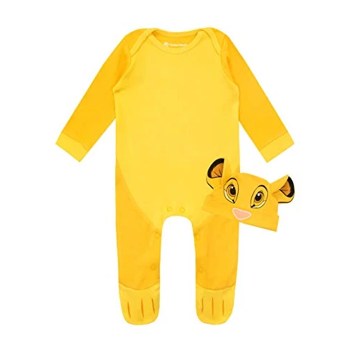 Offre limitée : Disney - Ensemble de Dors Bien et Bonnet - Le Roi Lion - Bébé Garçon - Simba - Jaune - 0-3 Mois de 25.99 € à 25.99 € (0.0% de remise)