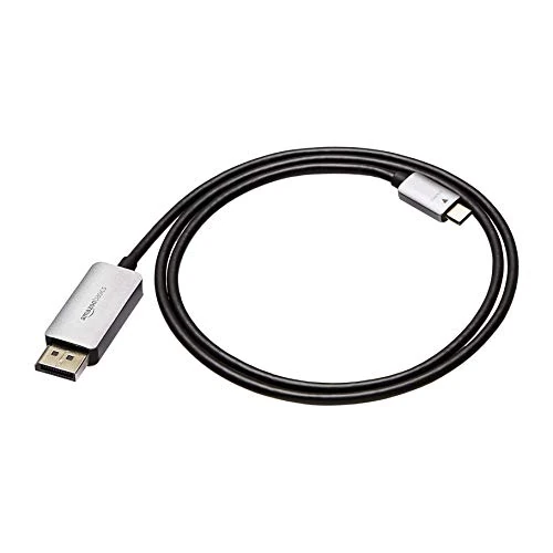 Amazon Basics Aluminium Unidirectionele USB-C-kabel (Bron) naar DisplayPort (Beeldscherm), 0,91m (3ft)