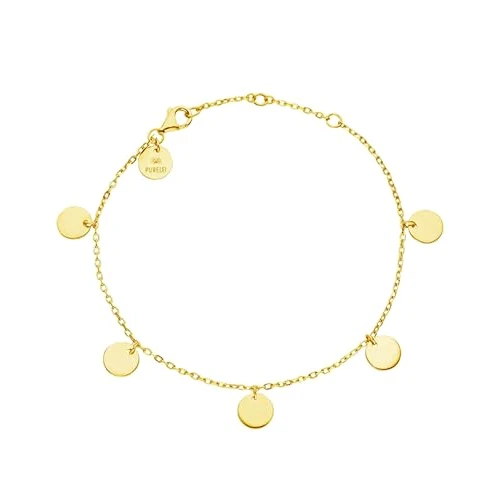 Offerta a tempo: Purelei® Bracciale Kalea (Oro) – Bracciale Donna elegante – Acciaio inossidabile – Lunghezza regolabile 16/17,5/19 cm – Ispirato dalle Hawaii e resistente all'acqua - 27% da 35.90 € a 26.20 €