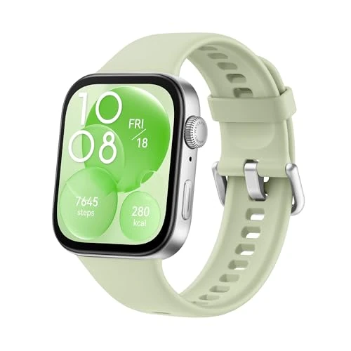 HUAWEI Watch FIT 3, Bluetooth Calls, GPS, Smartwatch, Aluminium Case, iOS & Android, 1.82 Inch AMOLED Display, Up to 10 Days Battery Life, Health and Fitness Management, Green