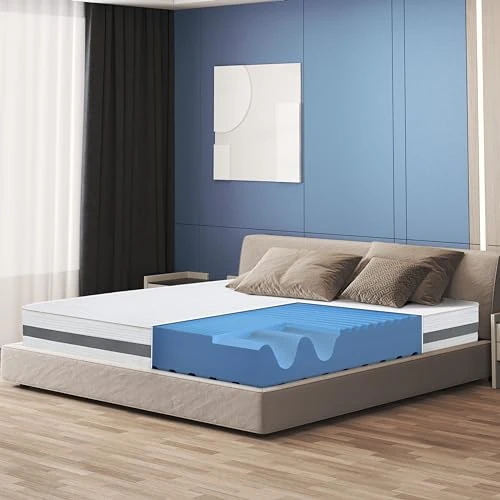 Zeitlich begrenztes Angebot: The White Stone Orthopädische Matratze 120 x 190 aus antibakteriellem Memory | Höhe 20cm | 3D-Air-Bezug aus hypoallergener und milbenhemmender Faser | 7 differenzierte temperaturempfindliche Zonen von 122.75 € auf 122.75 € (0.