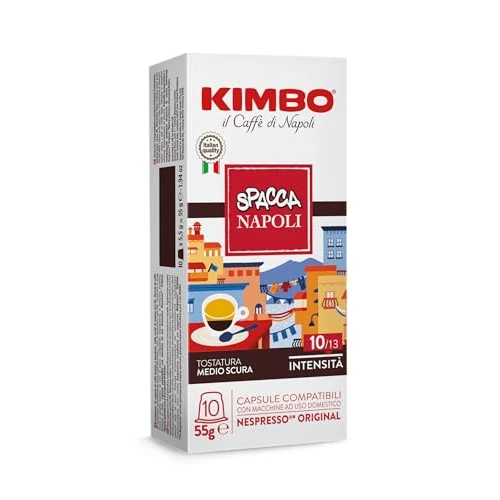 Offre limitee: KIMBO napoli - 100 Capsules Compatibles avec les Machines Nespresso®*- Intensité 10 de 27.90 EUR a 27.90 EUR (economie 0%)