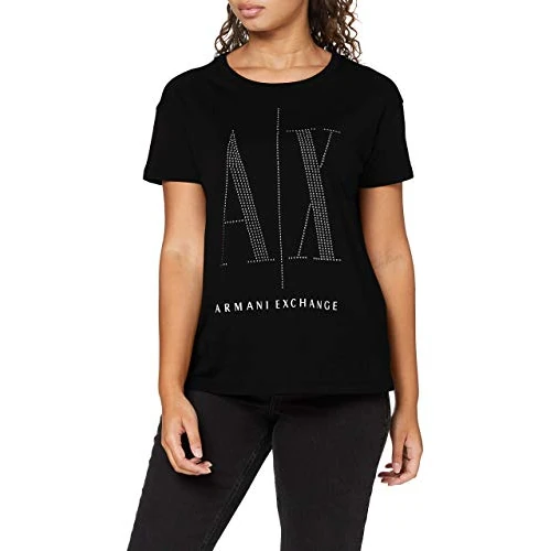 Oferta limitada: Armani Exchange Camiseta 8nytdxyjg3z8218, Black Studs, M para Mujer de 36.00 EUR a 36.00 EUR (ahorro 0%)