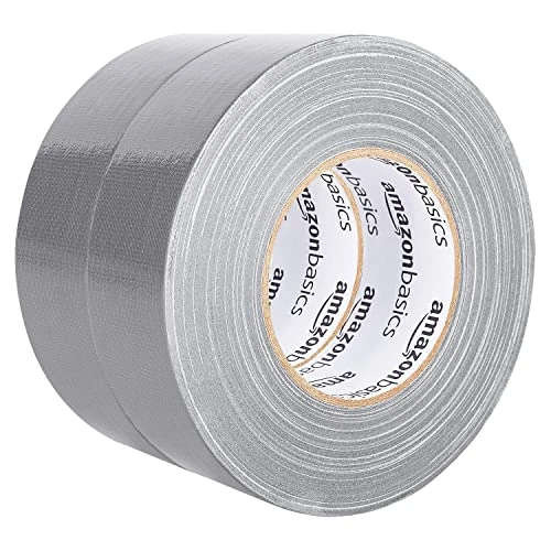 Offerta a tempo: Amazon Basics Nastro adesivo per uso generico, 5 cm x 54,8 m (L x l), 2 rotoli, argento - 25% da 14.30 € a 10.72 €