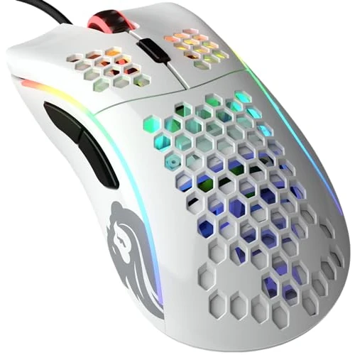 Oferta limitada: GLORIOUS Gaming Model D Ratón Gaming con Cable - 68 g superligero, diseño Colmena, RGB, ergonómico, Sensor Pixart 3360, switches de Omron, Deslizadores de PTFE, 6 Botones - Blanco Brillante de 59.99 € a 32.90 € (ahorro 45%)