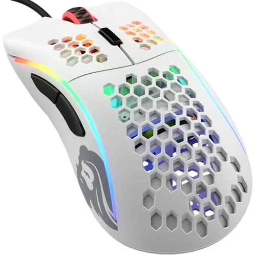 Oferta limitada: Glorious Gaming Model D Ratón Gaming con Cable - 68 g superligero, diseño Colmena, RGB, ergonómico, Sensor Pixart 3360, switches de Omron, Deslizadores de PTFE, 6 Botones - Blanco Mate de 24.65 € a 24.65 € (ahorro 0.00%)