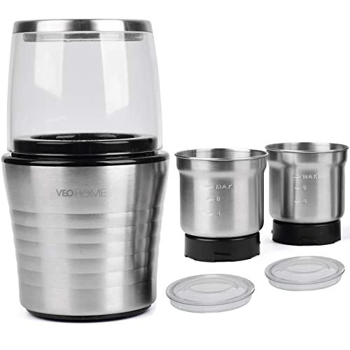 Offerta a tempo: Macina Caffe elettrico VeoHome macinino semi di lino,oleosi,papavero e spezie - 0.00% da 44.97 € a 44.97 €