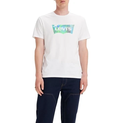 Tijdelijke aanbieding: Levi's heren Big & Tall Graphic Tee T-Shirt,Batwing White,5XL van 29.95 EUR naar 24.56 EUR (korting 18%)