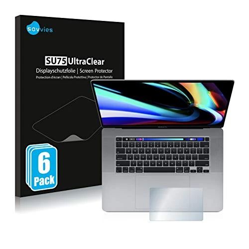 Limited-time offer: Savvies 6 Pack Screen Protector compatible with Apple MacBook Pro 16" 2019 (Touch Trackpad) Protection Film Clear from 4.49 GBP to 4.49 GBP (save 0%)