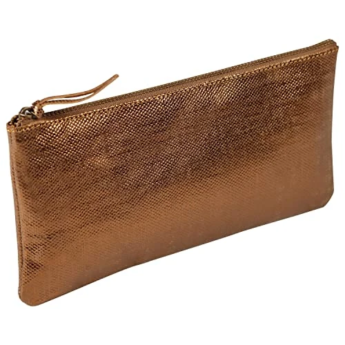 Offerta a tempo: Clairefontaine 410036C Trousse piatta Kleo-Pathra in vera pelle, color Bronzo - 0.00% da 15.87 € a 15.87 €
