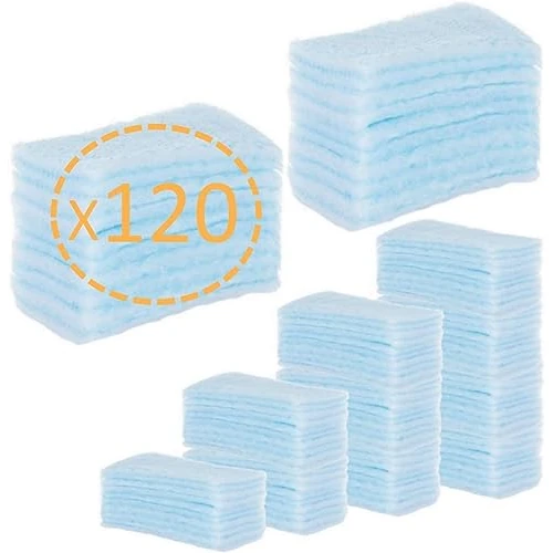 Limitiertes Angebot: 120x EINWEG SEIFENSCHWAMM Badeschwamm für Babys Kinder und Erwachsene - 120 Stück - Badeschwamm für empfindliche Babyhaut - Einwegschwamm mit Seife PH neutral - 5 Packungen á 24 Seifentücher von 21.22 EUR auf 13.89 EUR (Spare 35%)