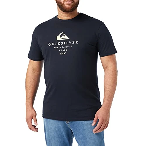 Offerta a tempo: Quiksilver First Fire-Maglietta da Uomo, Navy Blazer, XL - 0.00% da 16.46 € a 16.46 €