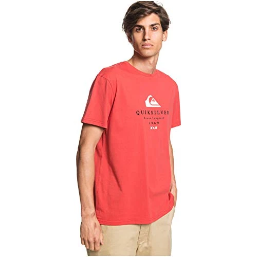 Offerta a tempo: Quiksilver First Fire-Maglietta da Uomo, Baked Apple, S - 56% da 20.00 € a 8.79 €