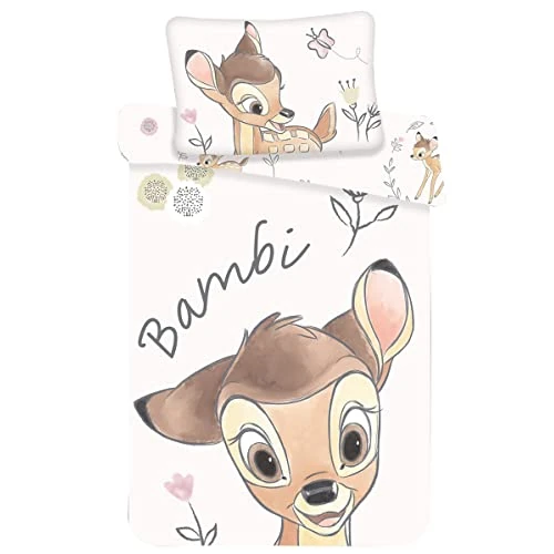 Oferta ograniczona: Bambi Pościel dziecięca 100% Bawełna - Poszewka na kołdrę 100x135 cm + poszewka na poduszkę 40x60 cm z 80.91 PLN na 80.91 PLN (zniżka 0%)
