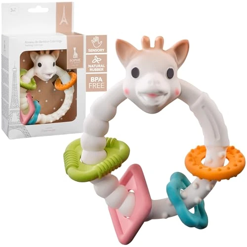 Offre limitée : Sophie la Girafe Anneau de Dentition Colo'rings 4 Formes Bébé Dès 3 Mois de 14.99 € à 14.99 € (0.00% de remise)