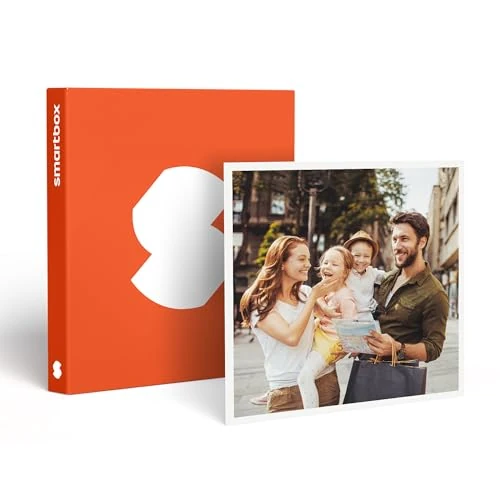 Smartbox Vacanza Famiglia in Europa Coffret Paire, idées Cadeau, 1 Nuit avec Petit-déjeuner pour 2 Adultes et 1 ou 2 Enfants Mixte, Multicolore