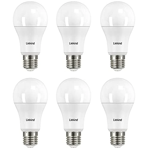 Linkind Ampoule LED E27 Blanc Chaud, 13,7W Equivalent 100W, 2700k Lumière Blanche Chaude 1521lm, Ampoule Standar A60 Gros Culot à Vis, No Dimmable, 220v-240v, Lot de 6