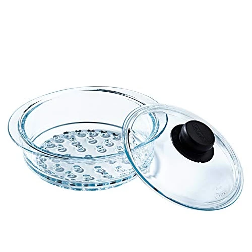 Offerta a tempo: Pyrex® - Cesto a Vapore + Coperchio - Cucina a Vapore per Una Cucina Sana e gustosa! Prodotto in Francia - 38% da 33.79 € a 20.86 €