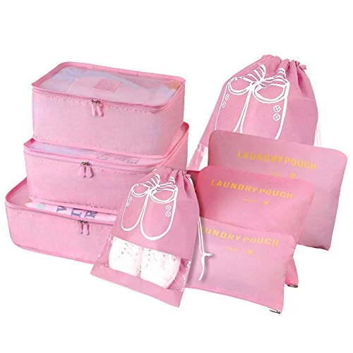 Limited offer: Vicloon Multifunction Packing Cubes - 8 PCS Organizer Packing Bags for Suitcase, Travel Essentials with Shoe Bag from 7.99 EUR to 5.99 EUR (save 25%)