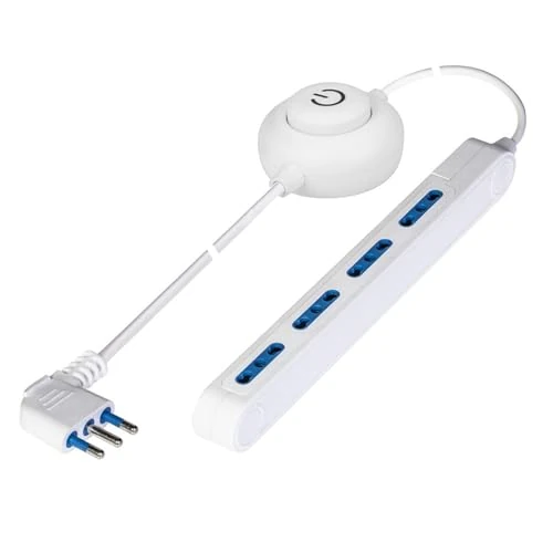 Offerta a tempo: Poly Pool PP2523 Presa Multipla SPAZIOZERO con Pedale, Spina 16 A Grande E 4 Prese Bivalenti 2 m cavo Bianca - 0.00% da 15.99 € a 15.99 €