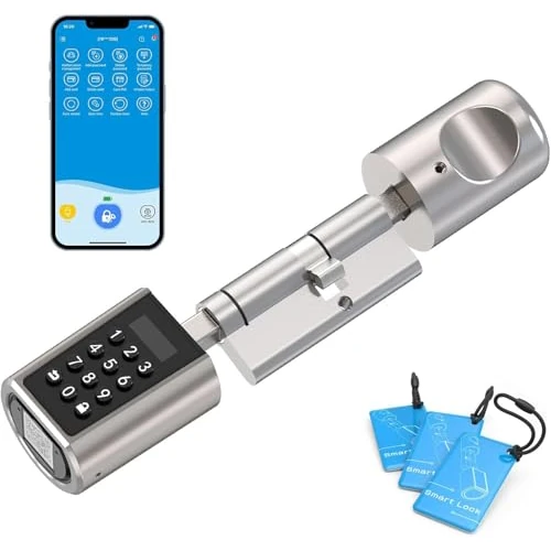 Offerta a tempo: WE.LOCK Smart Door Lock Serratura Smart Doppio Motore Password e Bluetooth con Carta RFID, Facile da Installare - 17% da 130.80 € a 109.00 €