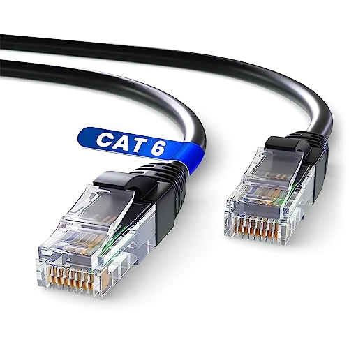 Offre limitée : Mr. Tronic Câble Ethernet 5m, Reseau LAN Cat 6 Haut Debit Pour une Connexion Internet Rapide et Fiable | Câble Ethernet Connecteur AWG24, RJ45 UTP CCA (5 Mètres, Noir) de 16.79 € à 16.79 € (0.00% de remise)