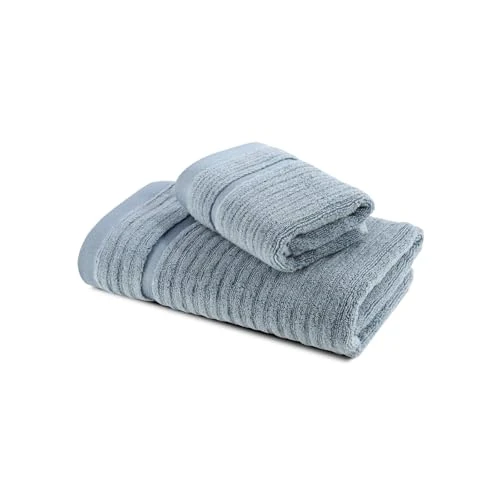 Limited-time offer: Caleffi Stripe Guest Towel, Cotton, Avio, Standard, 73857 from 14.39 GBP to 14.39 GBP (save 0%)