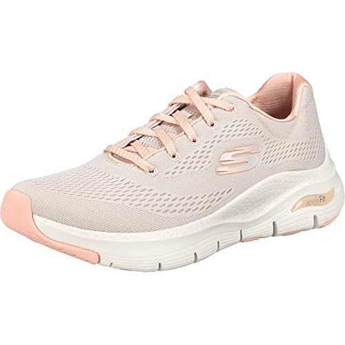 Tijdelijke aanbieding: Skechers ARCH FIT BIG APPEAL dames Sneaker Low-Top Trainers, Natuurlijke gebreide mesh koraalversiering, 40 EU van 99.95 € naar 74.29 € (26% korting)