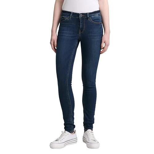 Offerta a tempo: TOM TAILOR Denim Le signore Jeans 202212 Jona Extra Skinny, 10282 - Dark Stone Wash Denim, 29W / 32L - 33% da 59.99 € a 39.90 €