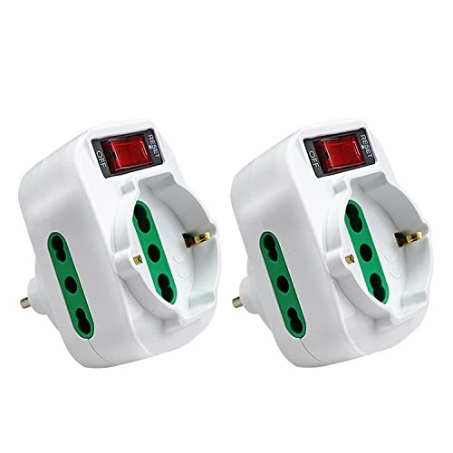 Offerta a tempo: EXTRASTAR Adattatore Multipresa Tripla,con protezione sovraccarico ed interruttore,Adattatori — 20% da 10,99 € a 8,79 €