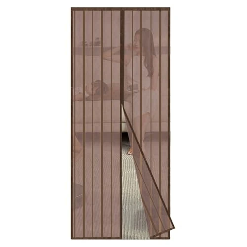 Offerta a tempo: Sekey 110x220 cm Zanzariera Magnetica per Porta, anti Insetti, per Legno, Ferro, Porte in Alluminio, Facile da Installare, Non è Necessario Praticare Fori, Apertura e Chiusura Silenziosa, Marrone - 17% da 17.09 € a 14.24 €