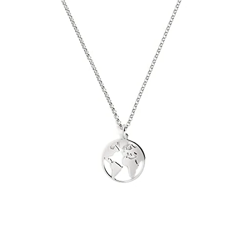 Limited offer: SINGULARU Silver World Necklace for Women Explorers from 45.99 EUR to 23.28 EUR (save 49%)