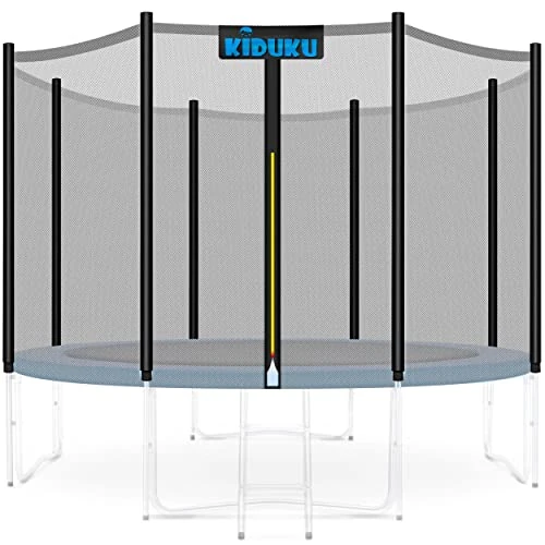KIDUKU Filet de Remplacement pour Trampolines Filet de sécurité pour Trampolines Ø 244 305 366 427 cm (305 cm - 8 Barres)