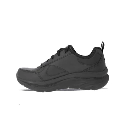 Offerta a tempo: Skechers D'lux Walker - Timeless Path, Sneaker Donna, Nero Black Leather Trim, 39 EU - 44% da 99.95 € a 55.63 €
