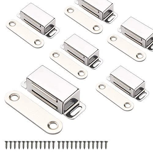 Offerta a tempo: Magneti per armadietto Mousike Chiusura per porta dell'armadio per cucina Bagno Armadio Armadio Chiusure per armadio Chiusura per cassetto porta dell'armadio (Argento 6 pezzi) - 0.00% da 7.99 € a 7.99 €