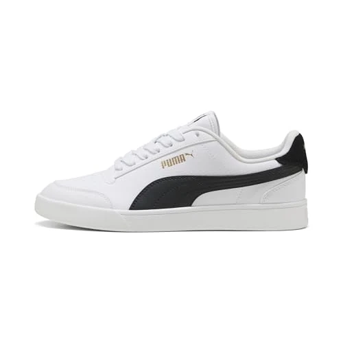 Limited offer: Puma Unisex's Shuffle Sneaker, Puma White Puma Black Puma Team Gold, Womens 10 from 59.95 EUR to 32.78 EUR (save 45%)