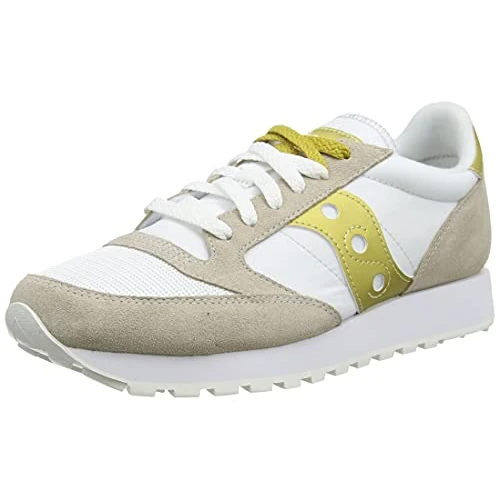 Saucony Women's Jazz Original Vintage Sneaker, White Gold, 10 UK