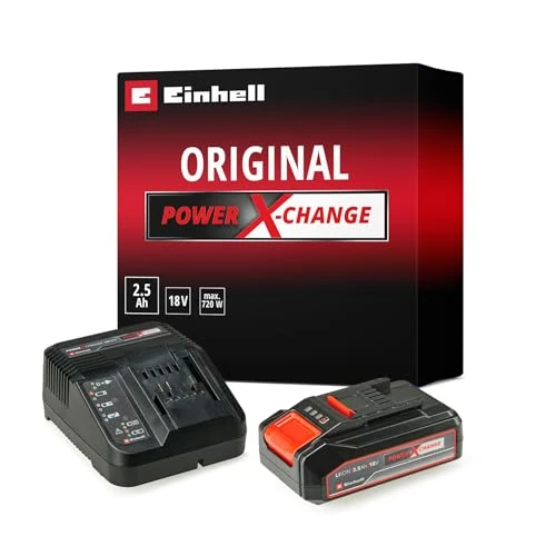 Oferta limitada: Einhell PXC-Kit Inicio PXC 18V 2,5 Ah (batería y Cargador, para Todos los Dispositivos Power X-Change, Sistema de gestión de batería ABS controlado por el Proceso, Pantalla LED de 3 Niveles) de 29.95 € a 24.84 € (ahorro 17%)