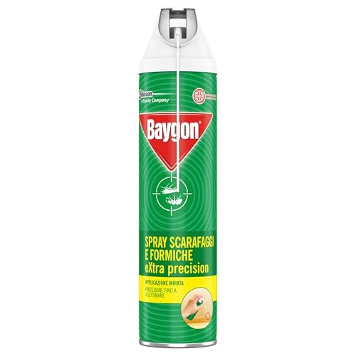 Oferta limitada: Baygon Spray con pajita extra precisa, eficaz contra cucarachas y hormigas, protección continua hasta 4 semanas, 1 envase de 400 ml de 27.60 EUR a 27.60 EUR (ahorro 0%)