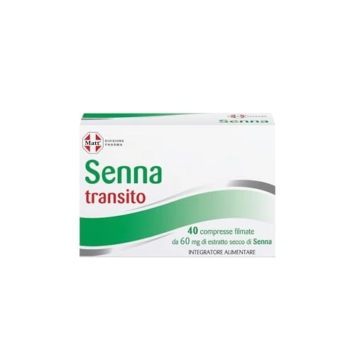 Matt, Senna Attiva, Integratore Alimentare per Favorire il Transito Intestinale, Utile per il Benessere di Stomaco e Intestino, Confezione da 40 Compresse, 5,28 g