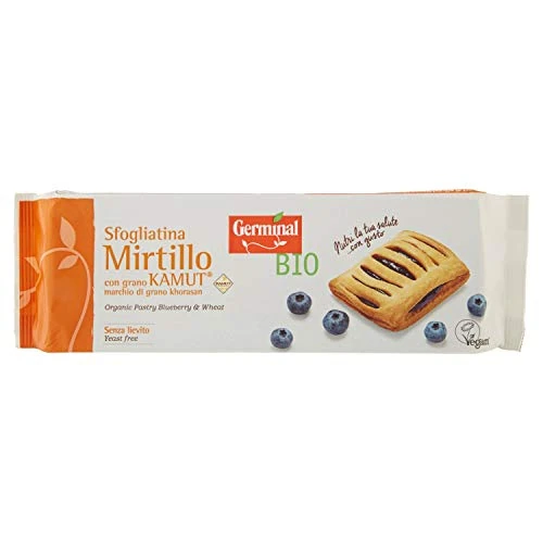 Offerta a tempo: Germinal Bio Sfogliatina Mirtillo Kamut - 200 g - 47% da 3.35 € a 1.79 €