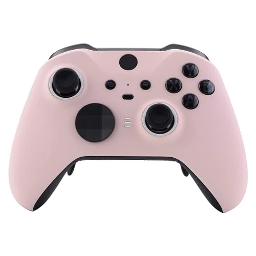 eXtremeRate Coque Avant de Remplacement pour Xbox One Elite Series 2 Manette, Coque Avant Customisé avec Anneaux pour Xbox One Elite Series 2 Manette, Modèle 1797, Rose