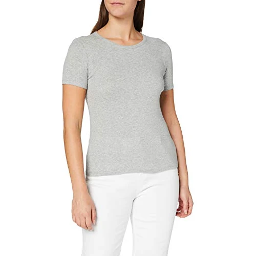 Limited-time offer: United Colors of Benetton (Z6ERJ) Women's T-Shirt, Melange Light Grey 501, X-Large from 19.95 GBP to 19.95 GBP (save 0%)