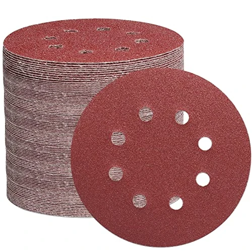 Offerta a tempo: STEBRUAM 105 Pezzi Dischi Abrasivi 125mm, Carta Vetrata Abrasiva 8 Fori per Levigatrice Orbitale(Grana 40/60/100/150/240/320/600) - 0.00% da 22.99 € a 22.99 €
