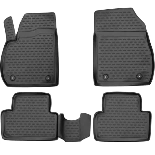 ELEMENT Set di Tappetini Auto in Gomma TPE 3D per OPEL MOKKA/MOKKA X | 2012-2019 | Tappetini Originali 100% Adatti, Tappeto per Auto, Antiscivolo, Resistente, Tappetini Pavimento