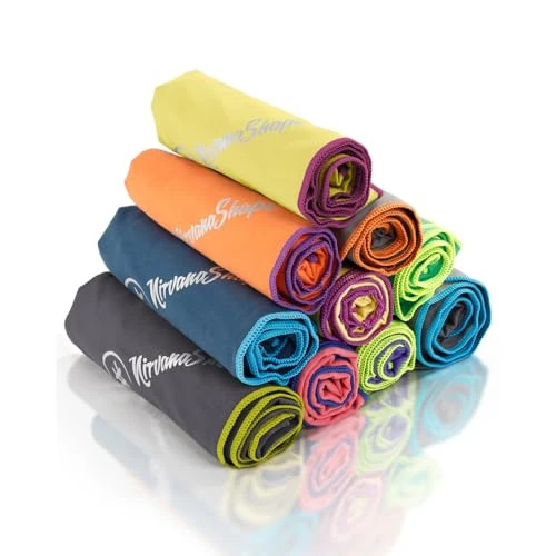 Offerta a tempo: NirvanaShape Asciugamano Microfibra | 14 colori | 8 taglie | Asciugatura Rapida, Leggero, Assorbente | Asciugamano da Viaggio/Asciugamano da Bagno | Ideale per Viaggi, Spiaggia, Yoga, Sauna - 0.00% da 5.99 € a 5.99 €