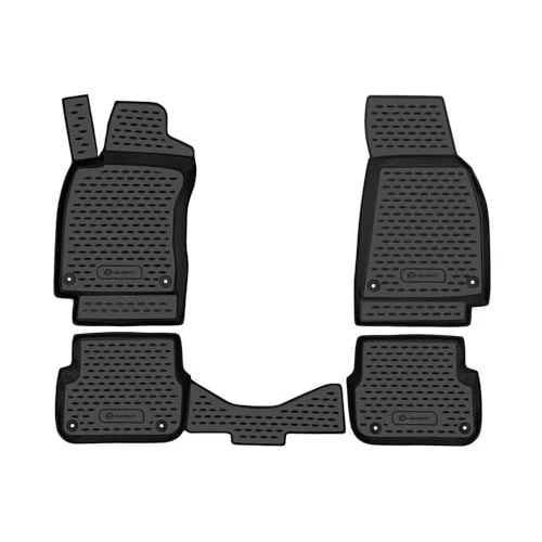 Element EXP.NLC.45.03.210k Premium Non-Slip Rubber Floor Mats for Skoda Octavia II (Type 1Z) Year 04-13 Black