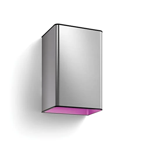 Philips Hue White and color ambiance Mały kinkiet zewnętrzny Resonate Wbudowane źródło światła LED Światło białe i kolorowe Zasilanie sieciowe Inteligentne sterowanie dzięki mostkowi Hue*
