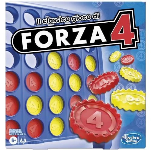 Oferta limitada: Hasbro Gaming Forza 4, Juego de Mesa para 2 Jugadores, Juguete Familiar Apto para niños y niñas a Partir de 6 años, Contiene Rejilla de Juego y 42 fichas de 19.69 € a 19.69 € (ahorro 0.00%)