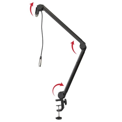Limited-time offer: Gator Frameworks Deluxe Desk-Mounted Broadcast Microphone Boom Stand For Podcasts & Recording; Integrated XLR Cable GFWMICBCBM3000 from 107.13 £ to 84.19 £ (save 21%)